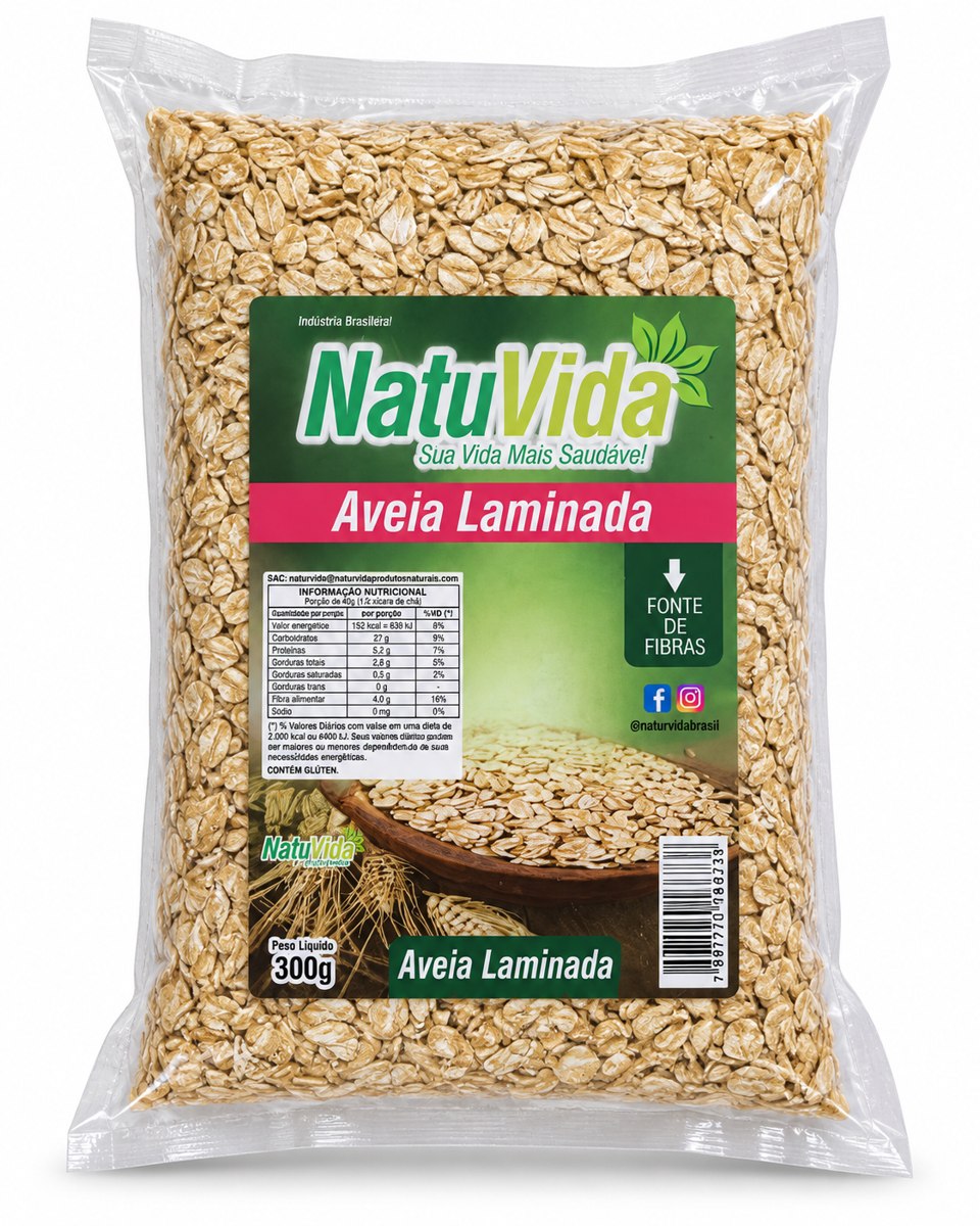 Aveia laminada NATUVIDA - 300 g
