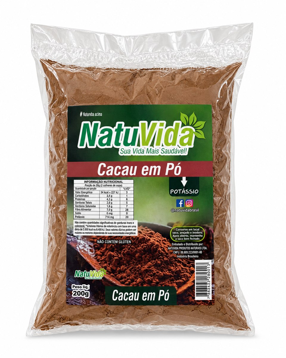 Cacau em pó NATUVIDA - 200 g