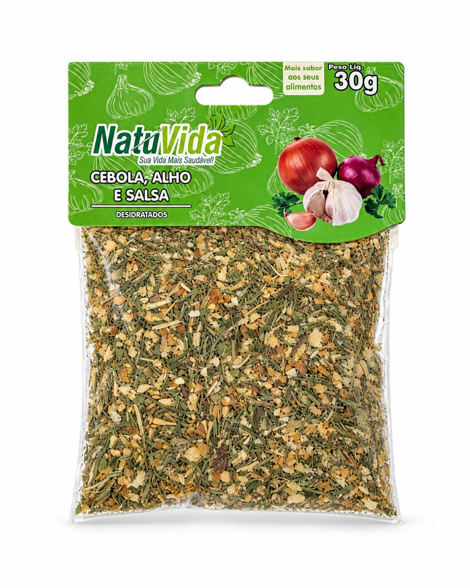 Cebola, alho e salsa NATUVIDA - 30 g