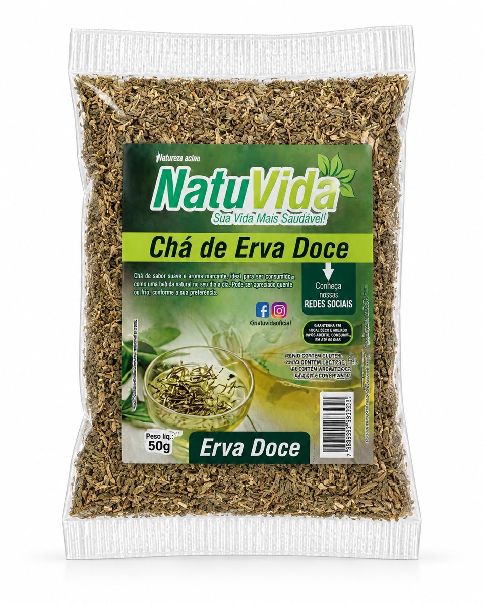 Chá de erva-doce NATUVIDA - 50 g