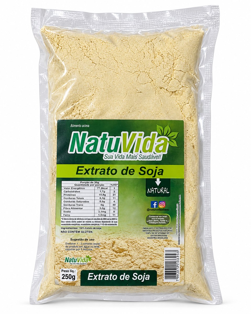 Extrato de soja NATUVIDA - 250 g