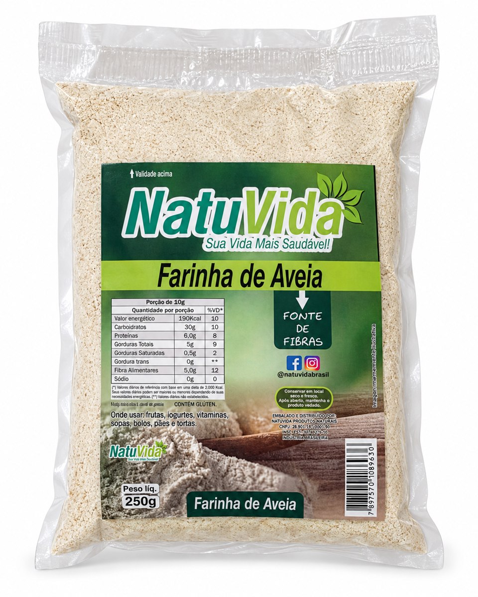 Farinha de aveia NATUVIDA - 250 g