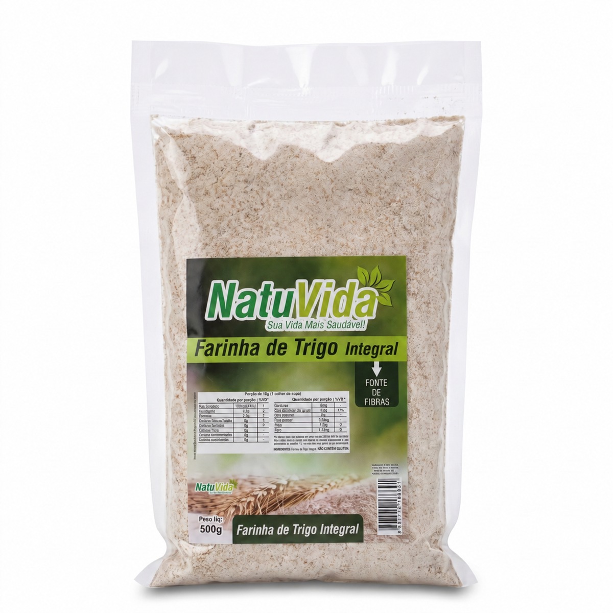 Farinha de trigo integral NATUVIDA - 500 g