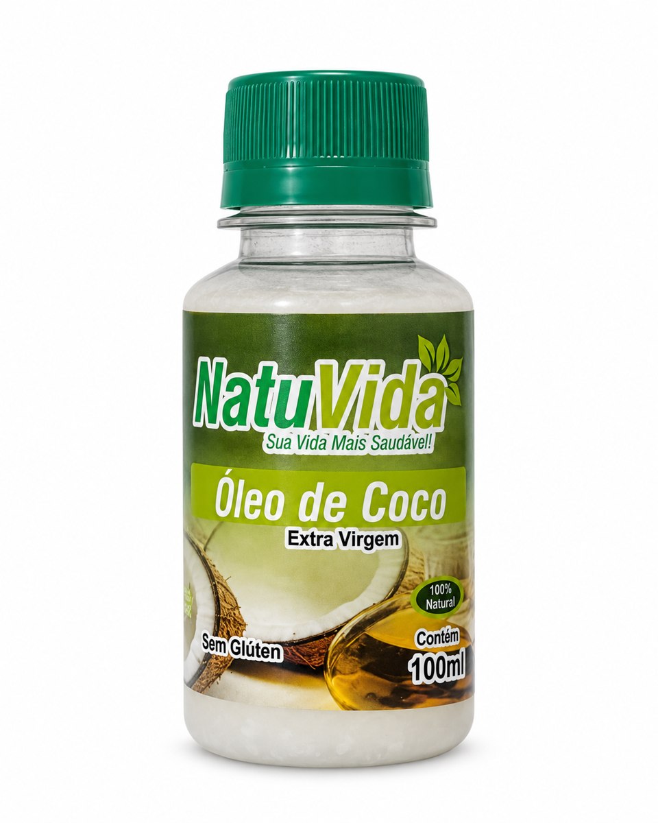 Óleo de coco extravirgem NATUVIDA - 100 ml